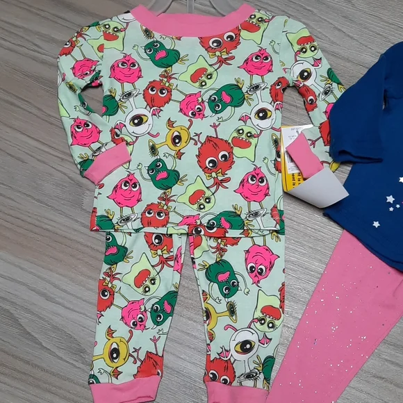 Kidgets girl pj set AND legging set size 12months - Picture 3 of 5